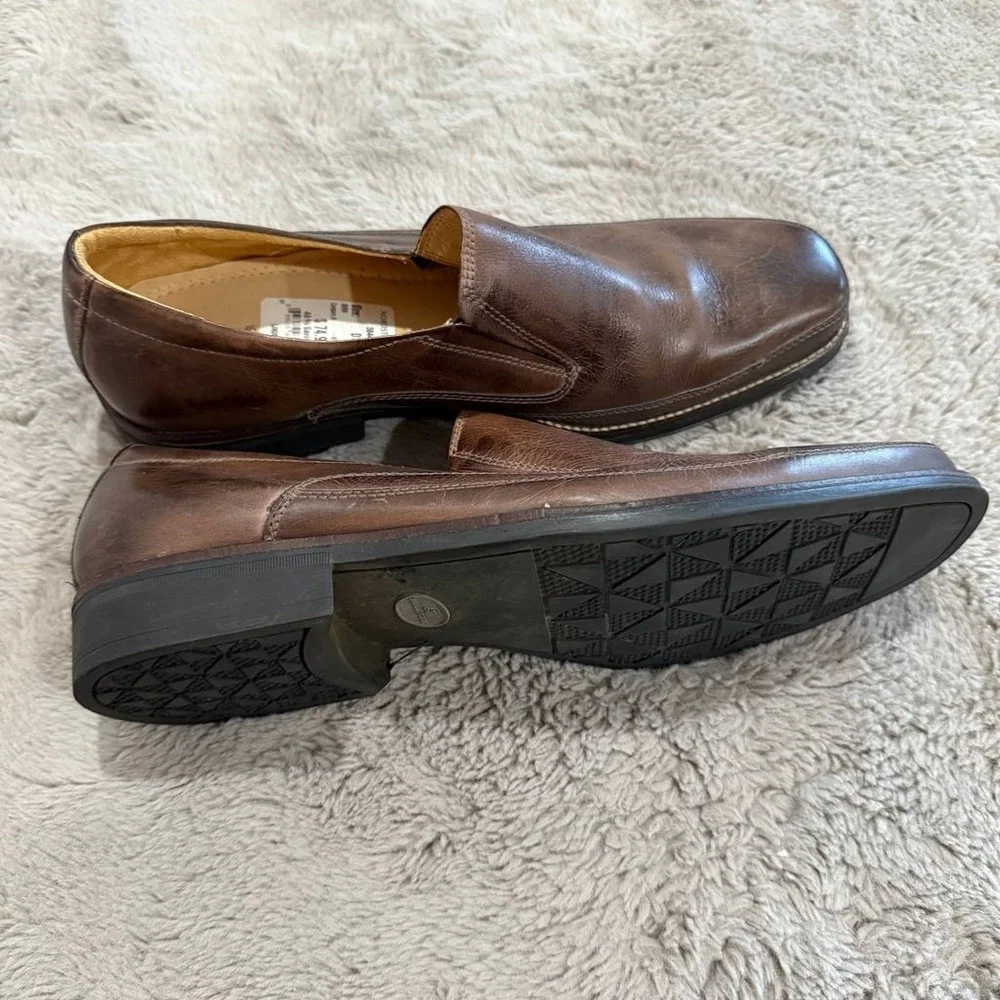 Sandro Moscoloni LIndsey Brown Latego Leather‎ Loafer Shoes Mens Sz 14D Brazil